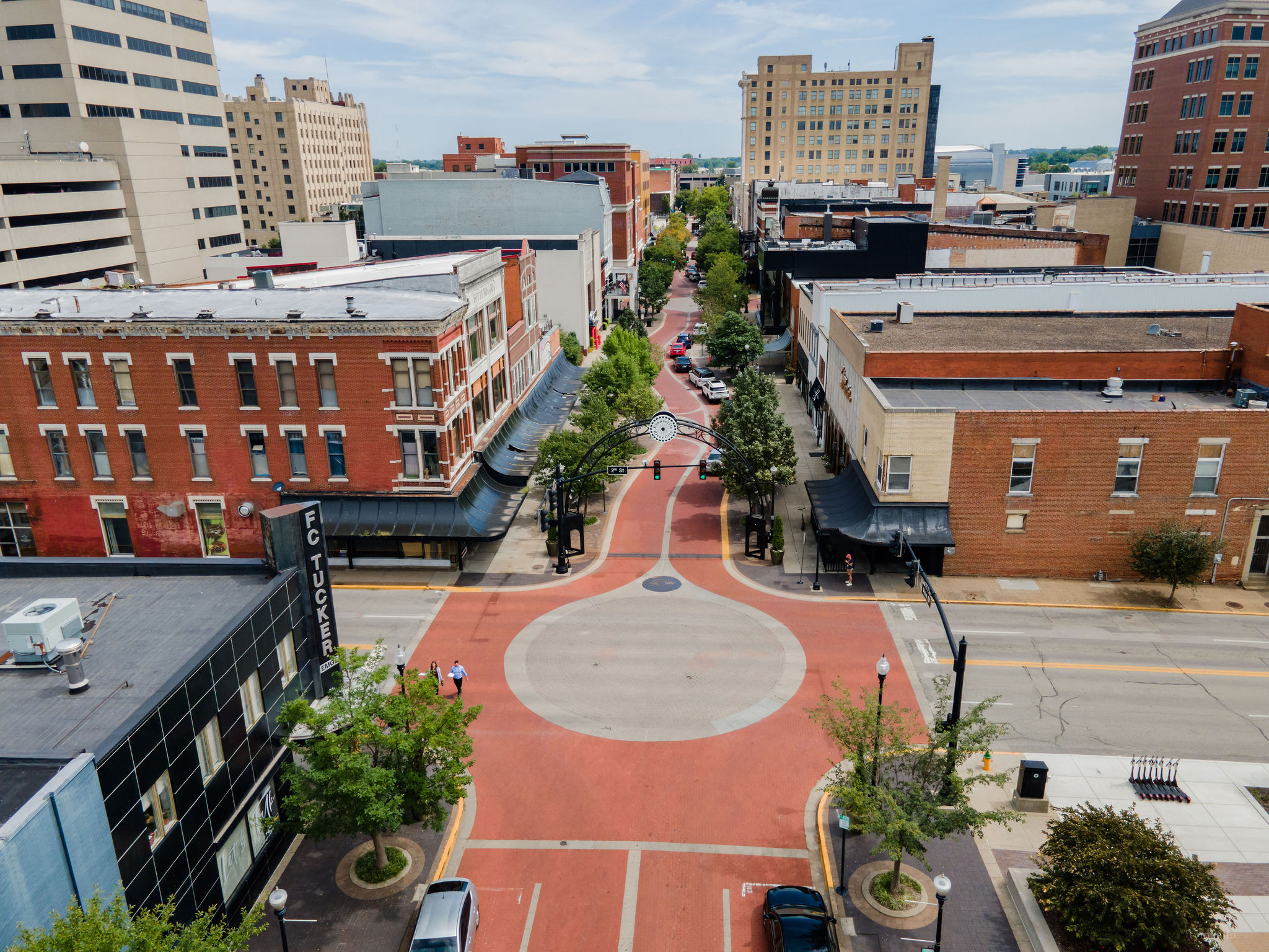 Downtown Evansville, Indiana skyline