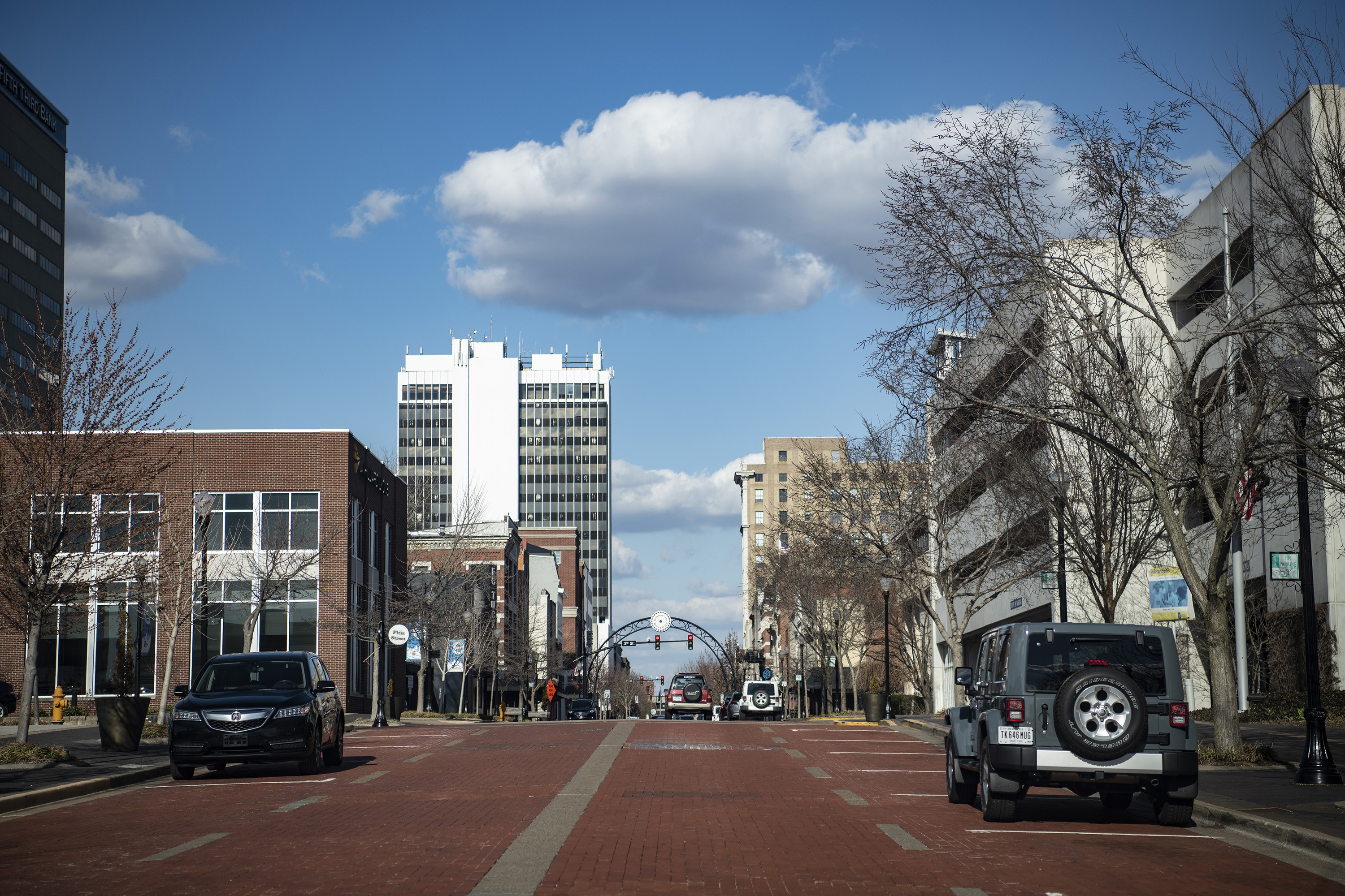 Main Street in downtown Evansville, Indiana